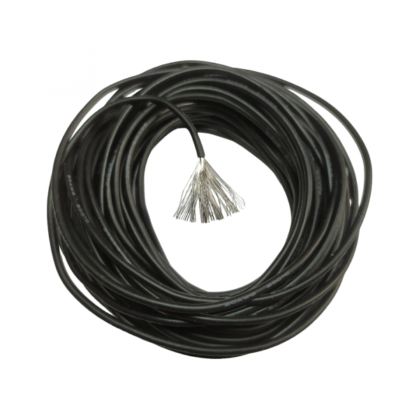 Провод 20AWG,10м черный.