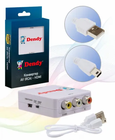 Конвертер из AV(RCA) в HDMI UP Scaler 720/1080p